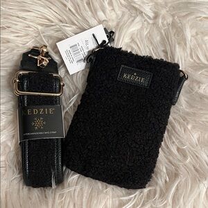 Kedzie Black Crossbody Bag with Interchangeable Strap